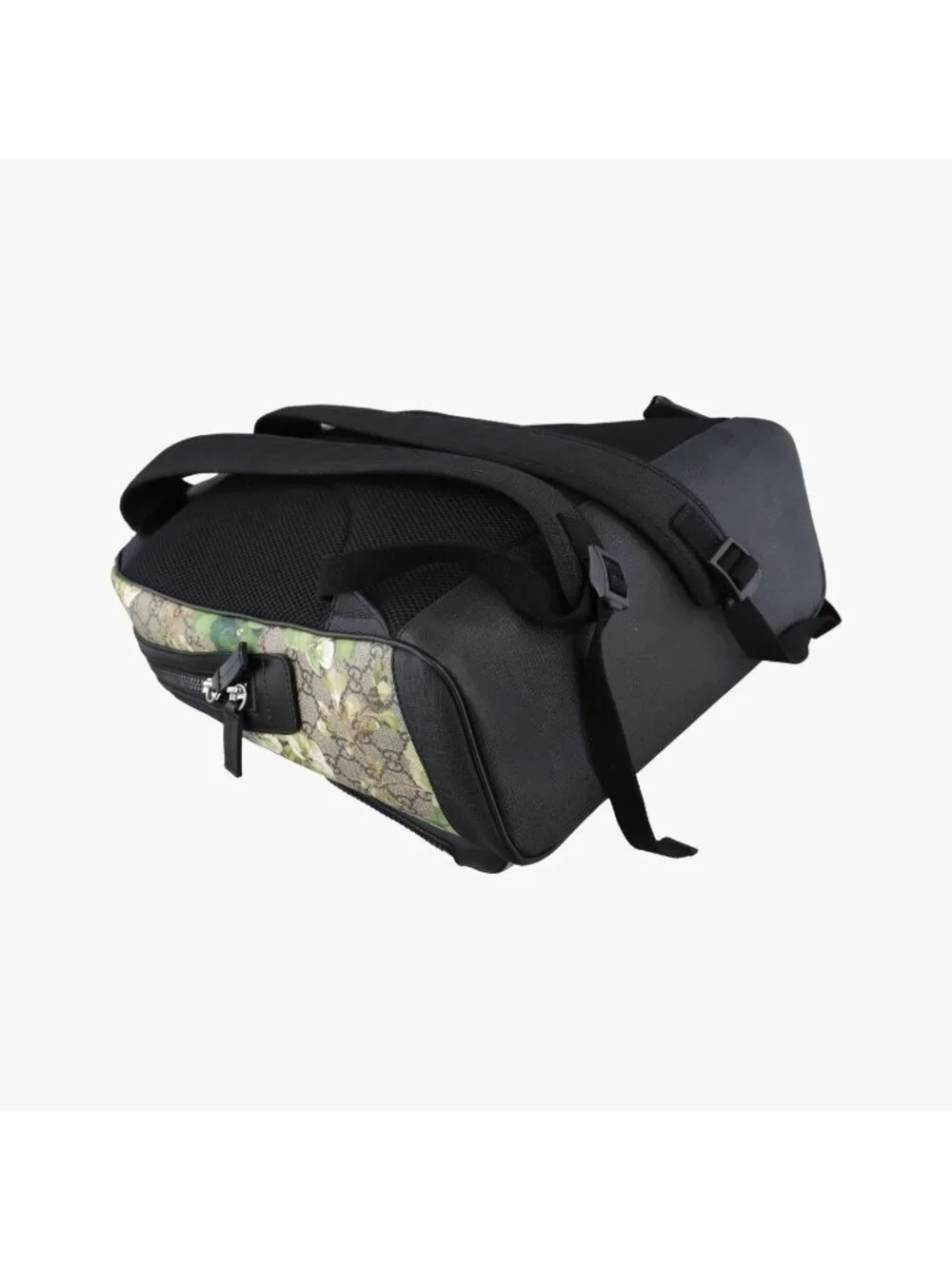 Gucci GG Blooms Black Beige Multi Leather Backpack